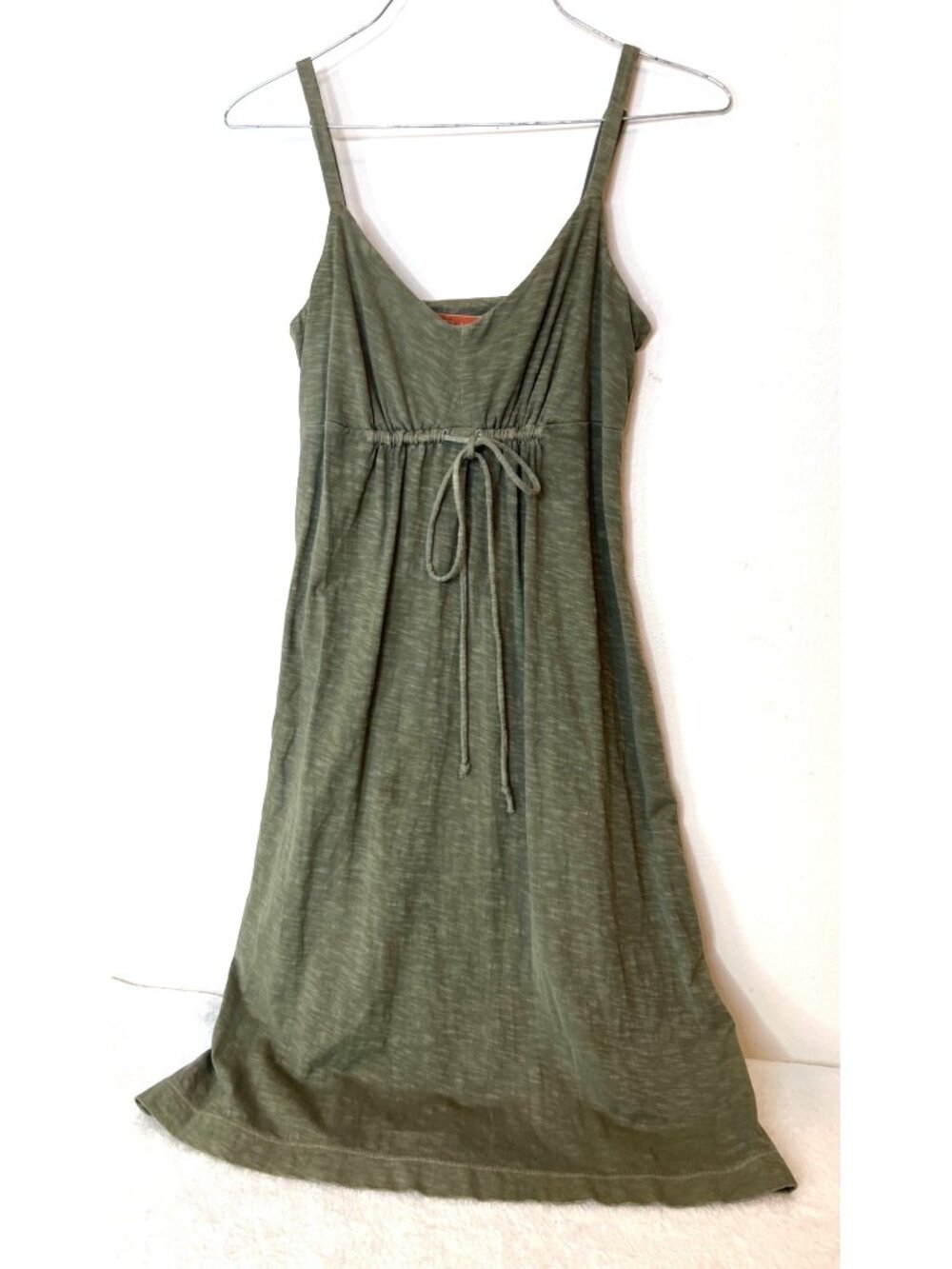 Tommy Bahama Relax XS Cotton Sundress Front Tie Khaki Beach Coastal Vacay